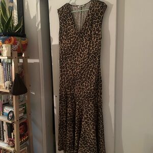 H&M Asymmetrical Cheetah Print Dress